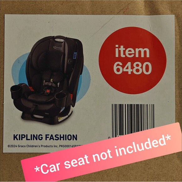 Graco Triride Infant Insert Car Seat Replacement Black Kipling Cushion Pillow - Picture 8 of 8